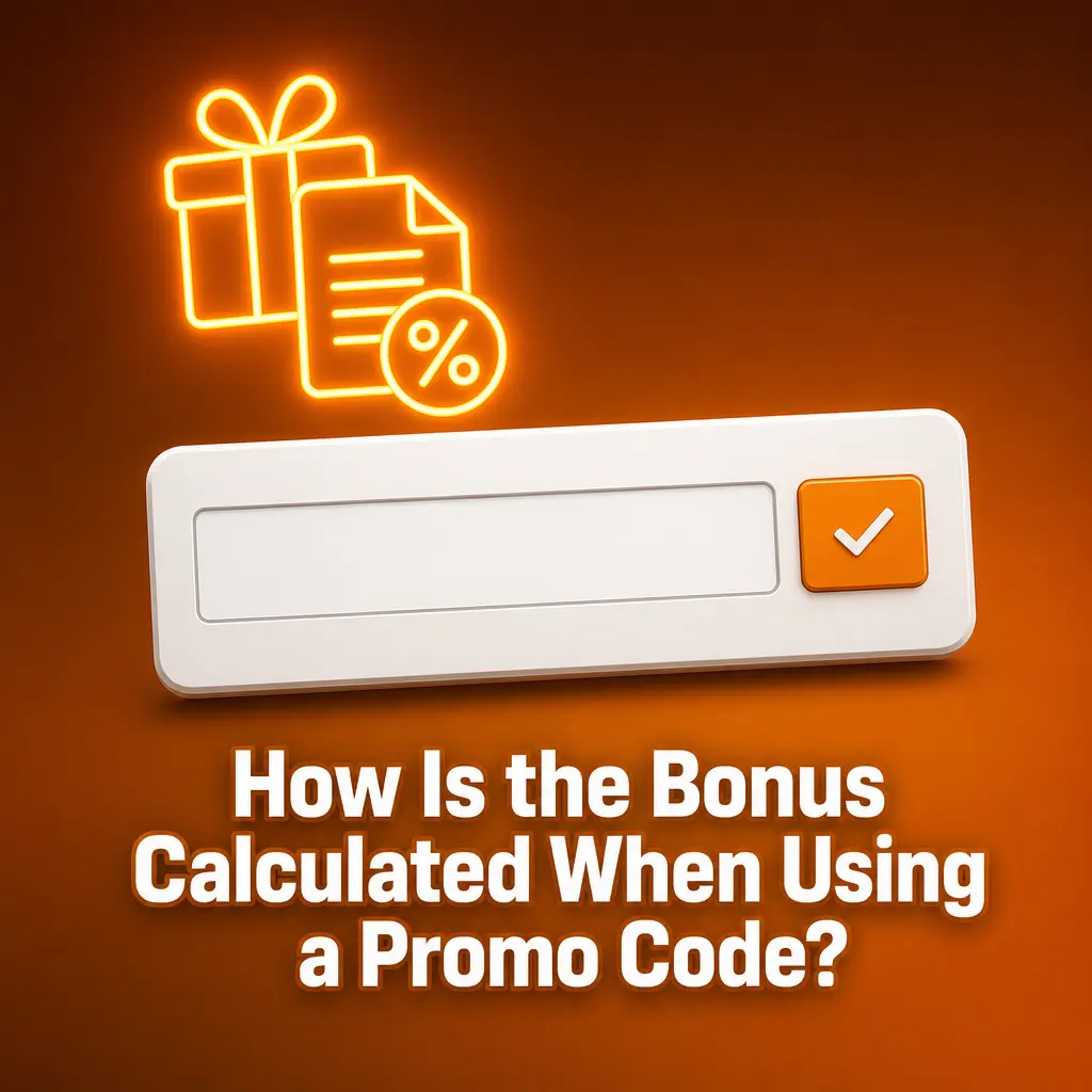 Bonus calculation example for a casino promo code