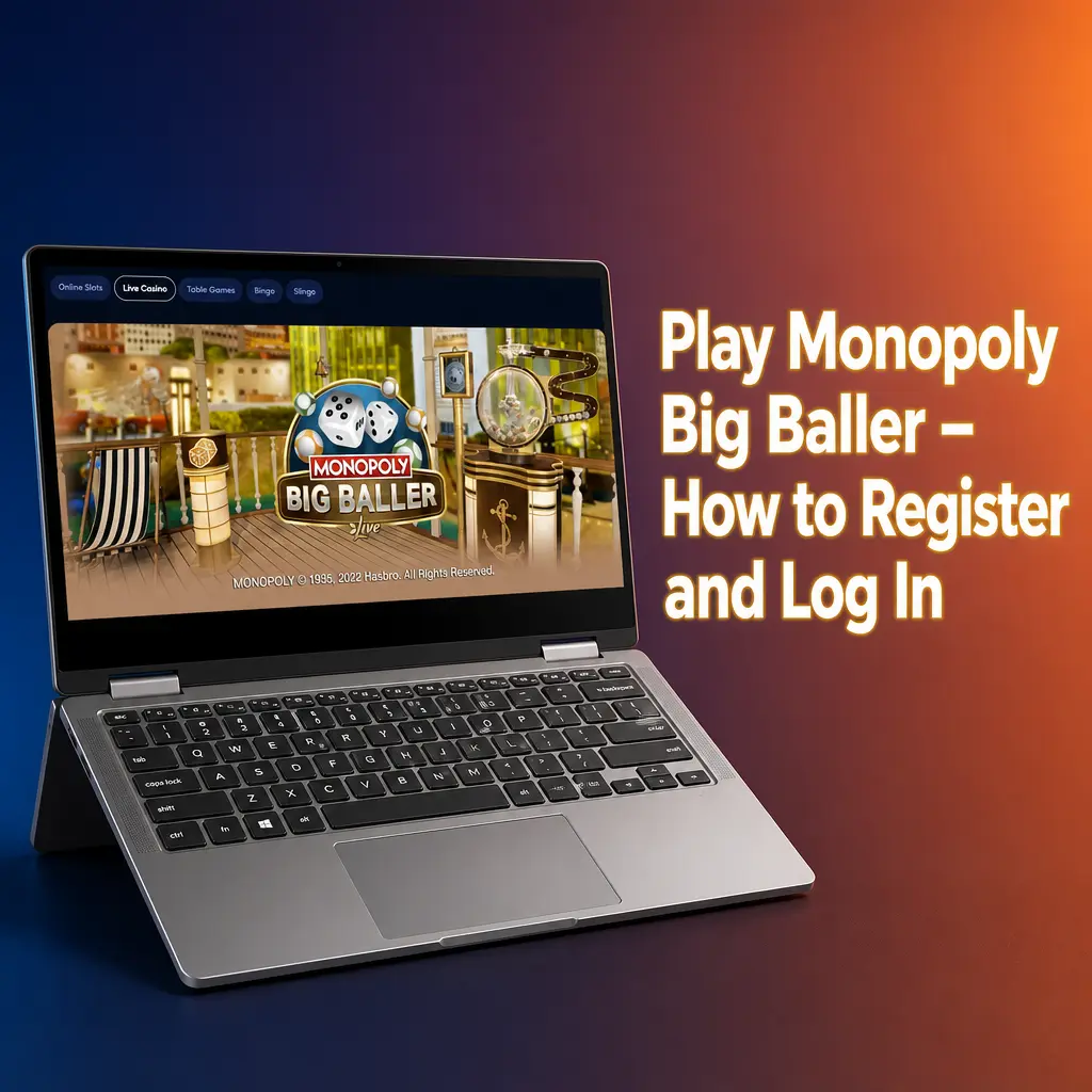 Registering and logging in to play Monopoly Big Baller